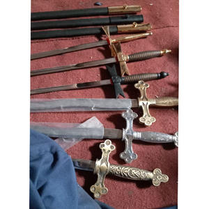 Épée des Templiers avec poignée noire et étui noir, étui maçonnique, épée maçonnique de haute qualité, fabriquée à la main, personnalisée - Product Image 6