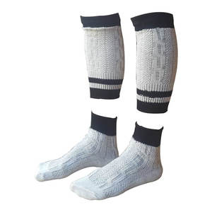 Haute qualité anti-dérapant carnaval allemand Trachten bavarois Oktoberfest Festival chaussettes pour hommes noir bleu Logo motif bas 10 paires - Product Image 2