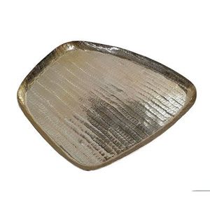 Gran bandeja de servicio de acero inoxidable para fiestas de comedor de cocina y configuraciones de buffet con asas duraderas y brillo pulido - Product Image 1