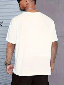 Nouvelle mode T-Shirt d'été à manches longues pour hommes Vêtements de sport décontractés Slim Fit Coton Bambou Respirant Plus Size Print Crew, Fitness - Product Image 4