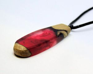 Deluxe Style <b>Fashion</b> Wood Resin Pendant Necklace Customization logo and Customization Design Available - Product Image 4