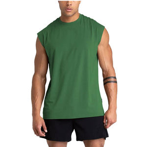 2024 Men's Casual Quick Dry Cotton <b>Bamboo</b> Fiber Tank Tops Work Gym Fitness Training Breathable Plaid Customized Color Best - Product Image 6