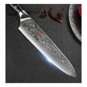 Couteau de cuisine Offre Spéciale tranchant Couteau de chef de cuisine professionnel avec gravure en lame d'acier de Damas, manche en bois - Product Image 4