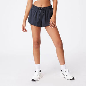 Venta al por mayor Mujeres Fitness Yoga Shorts Gimnasio Entrenamiento Yoga Mujeres Cintura Alta transpirable Deportes Running Shorts - Product Image 4