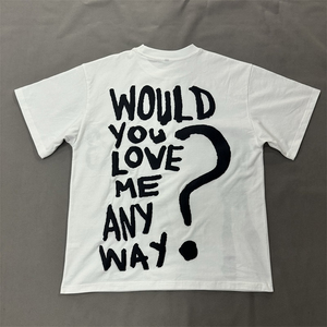 T-shirt surdimensionné décontracté à manches courtes pour hommes 100% coton épaule tombante impression de logo personnalisé vente à chaud solide tricoté - Product Image 2