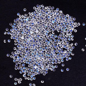AA Blue Flash Moonstone Blanco natural Facetado Corte brillante Piedra preciosa suelta Certificado por terceros Excelente calidad 2x2mm - Product Image 2