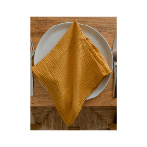 Ensemble de serviettes en coton 100% coton brodé 40x40cm 135 GSM indien artisanal écologique certifié GOTS Vente en gros réutilisable inspiré du golf - Product Image 4