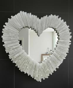 Miroirs en verre faits à la main modernes et personnalisables avec cadre en bois, montage mural, décoration festive de mariage, décoration de salle de bain pour le Ramadan et Pâques - Product Image 1