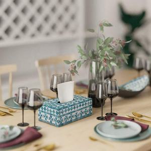 Hot Trend Vietnam Mother of Pearl Wood <b>Tissue</b> Box Luxury With Mother of Pearl Inlaid Handmade in Viet Nam - Product Image 6