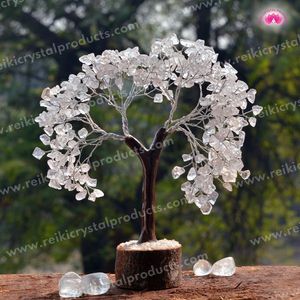 Árbol de Cristal con 300 Cuentas de Piedras Preciosas Naturales para Decoración del Hogar u Oficina, Vastu Feng Shui, Hecho a Mano, Energía Positiva - Product Image 1