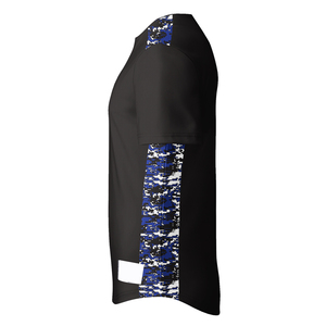 Venta al por mayor de camisetas de béisbol bordadas personalizadas para hombres, diseño de equipos en blanco, malla de sublimación, estampado, uniforme azul 2025 - Product Image 3