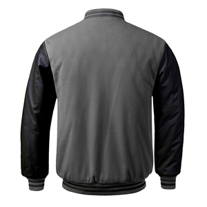 Chaqueta Letterman de Diseño Nuevo para Hombre, Color Sólido, Ropa de Calle, Chaqueta Letterman de Invierno Cálida y Holgada para Hombre - Product Image 6
