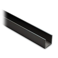 Profils en aluminium en U durables de la série 6000, anodisés/peints par poudrage, tempérage T3-T8, élégants, industriels, pour la découpe et le pliage du verre