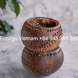 2025!!! เชิงเทียนทีไลท์กะลามะพร้าวทำด้วยมือจาก Eco2go เวียดนาม - Product Image 6