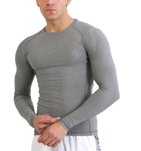 <b>Mens</b> Training <b>Compression</b> Tee 235 GSM Polyester Spandex Athletic Stretch Workout <b>Shirt</b> OEM Manufacturer - Product Image 1