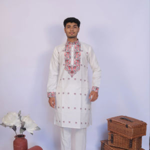 Créateur de jacquard héritage kurta - Product Image 1
