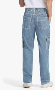 Pantalones Cargo de Invierno para Mujer, Cintura Alta, Corte Holgado, 100% Algodón, Transpirables, 6 Bolsillos, Pierna Recta, Estilo Utilitario - Product Image 5