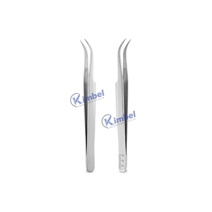 Ensemble de pinces à cils en acier inoxydable japonais de marque privée pointe en fibre avec règle à l'extrémité - Product Image 6