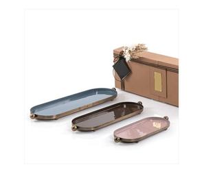 Plateaux de service en métal de luxe Qualité supérieure Idéal pour les mariages et les fêtes Plateaux à dessert élégants en chocolat Fabriqué en Inde - Product Image 4