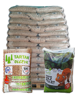 Granulés de bois Euro 15kg en sacs, combustible biomasse pour système de chauffage, durables, 6mm, pin, chêne, bois dur, teneur en cendres 0,6%, calories 4800J - Product Image 4