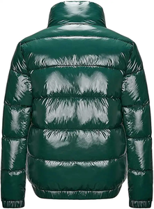 Vestes en duvet surdimensionnées à col haut pour hommes Blouson de bombardier d'hiver personnalisé pour hommes Veste de ski d'extérieur imperméable avec poche zippée - Product Image 6