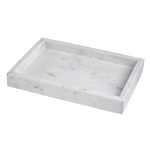 Plateau de service carré en marbre blanc Plateau décoratif élégant en marbre pour manger Plateau de décoration de maison de luxe Plat en marbre de qualité supérieure - Product Image 4