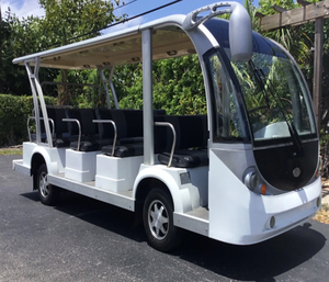Autobús eléctrico de 15 pasajeros, tipo golf cart, modelo 2014, 72v, para transporte. - Product Image 1