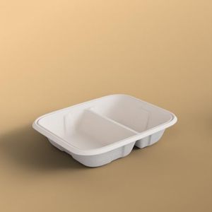 Vaisselle de canne à sucre de qualité supérieure écologique de 7x6 pouces Emballage alimentaire en papier de bagasse compostable durable d'Inde 2025 - Product Image 1
