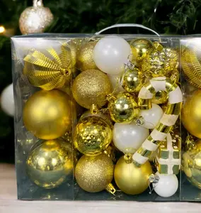 2023畅销饰品小玩意球圣诞塑料彩色透明悬挂装饰PE圣诞球 & 分类