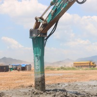 Tête de mélange d'excavatrice KS4500 machines de construction de longueur de 4M pour le rivage de remblai de stabilisation de site contaminé