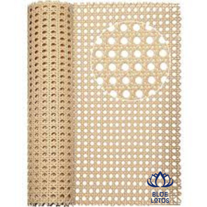ม้วนตาข่ายหวายจากดอกบัว2023วัตถุดิบจากเวียดนามสีฟ้า - Product Image 1