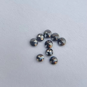 Boucles d'oreilles à facettes 5 Ct Moissanite noire Rose Ct Diamant Moissanite Rose Ct - Product Image 1