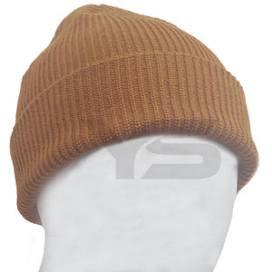 Fabricant de bonnet à logo personnalisé Bonnet en laine 100% de haute qualité pour unisexe - Product Image 2