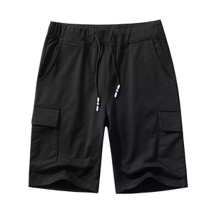 Short de jogging pour homme d'été avec logo personnalisé et poche latérale de haute qualité pour homme 100% polyester coton de couleur différente uni - Product Image 6