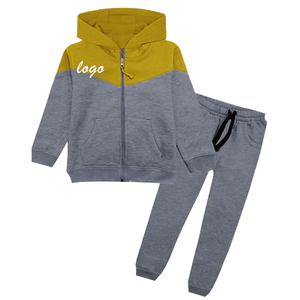 Best Price Customizable 2-Pc Zip-<b>Up</b> Breathable Kids Tracksuit New Arrival Windproof Printed Clothing Set for <b>Boy</b> Children - Product Image 1
