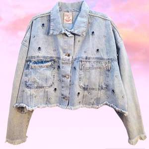 Chaqueta vaquera de alta calidad para mujer, Chaqueta vaquera azul ajustada, manga completa, moda informal vintage - Product Image 3