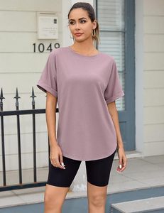 Women's Summer <b>Oversized</b> Graphic Tees Loose Fit Crew <b>Neck</b> <b>T</b>-<b>Shirts</b> Short Sleeves Trendy Everyday Casual Tops Printed Patterns - Product Image 4