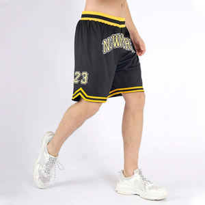 Shorts de basket-ball d'été sur mesure, grande taille, avec maille respirante et évacuant l'humidité, logo imprimé avec nom et numéro - Product Image 3