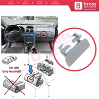 Poignée d'ouverture du compartiment à gants BDP1619 Gris LHD pour Renault Laguna MK1 1993-2002 7701206162 Pièces automobiles Bross Fabriqué en Turquie