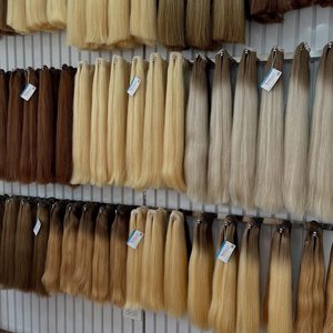 Meilleur fournisseur d'extensions de cheveux naturels ondulés blonds, double trame, tissage machine, cheveux Remy en vrac, pleine longueur, style tissage - Product Image 2