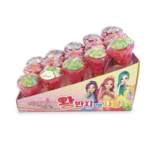 Caramelos al por mayor para niños-Piruleta de anillo de carácter coreano, aperitivo de juguete de fresa ideal para importadores - Product Image 3