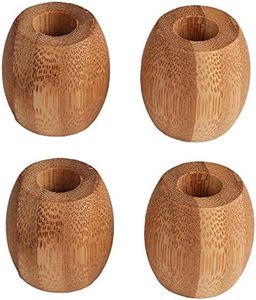 Juego de calidad Premium de cuatro soportes de cepillo de dientes de madera de estilo Vintage elegantes para el hogar, Hotel, baño, juego de baño - Product Image 1