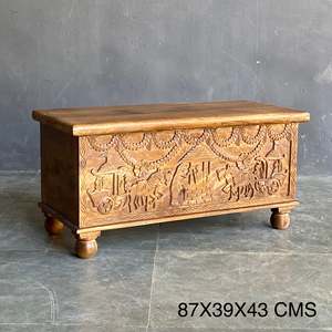 Vintage Wood Cabinet for Living Room Decor with Jewelry <b>Box</b> Functionality - Product Image 6