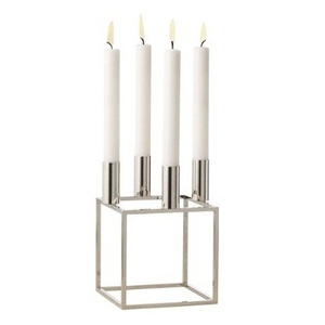 เชิงเทียนคริสตัลทรงสี่เหลี่ยมตกแต่งด้วยเพชรเป็นชิ้นดีไซน์เนอร์สำหรับใช้ในบ้านและโรงแรม - Product Image 6