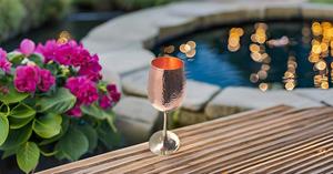 Handcrafted Premium Copper Wine Goblets Royal Chalice Flutes Pure Copper Beer Glasses Hammered Finish for Champagne Cup - Product Image 6