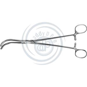DEBAKEY no estéril reutilizable 240 mm (9 1/2 ") Acero inoxidable GUYON ATRAUMATA riñón pedículo abrazadera base instrumentos quirúrgicos - Product Image 1