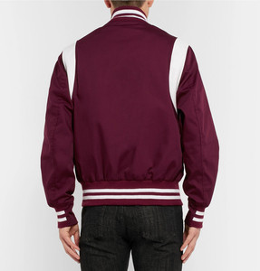 Veste de baseball vintage letterman personnalisée pour hommes brodés en chenille sur laine manches en cuir d'automne veste universitaire pour homme - Product Image 4