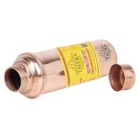 Bouteille d'eau en cuivre pur, fabrication indienne, vente chaude, 34 OZ/1000 ML, pour boire, offrir en cadeau, bouteille d'eau en cuivre ayurvédique