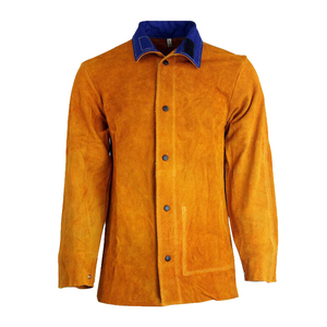 Chaqueta de Seguridad de Cuero Resistente para Soldadura, Unisex, Resistente al Fuego, Certificada por OSHA/ANSI/CE, Resistente a Altas Temperaturas - Product Image 3