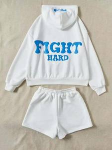 Survêtement ajusté à la mode pour femmes impression personnalisée pour la conception d'impression bouffante tendance d'automne brodée de haute qualité pour les femmes - Product Image 5